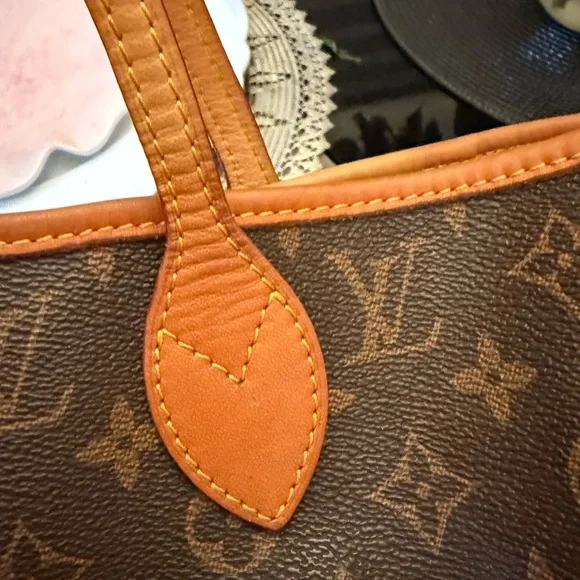 Brown and Tan Monogram Tote - Picture 15 of 15